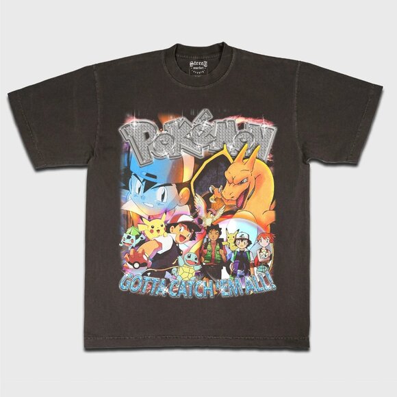 M & M Other - VTG Street Market Supply T-Shirt Men’s Medium Pokémon Graphic 100% Cotton Black